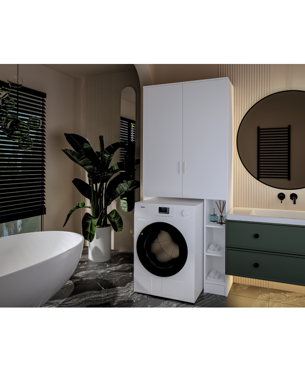 Dulap ms , 85x35x199 cm, Alb