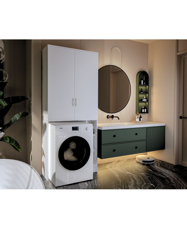 Dulap ms , 85x35x199 cm, Alb