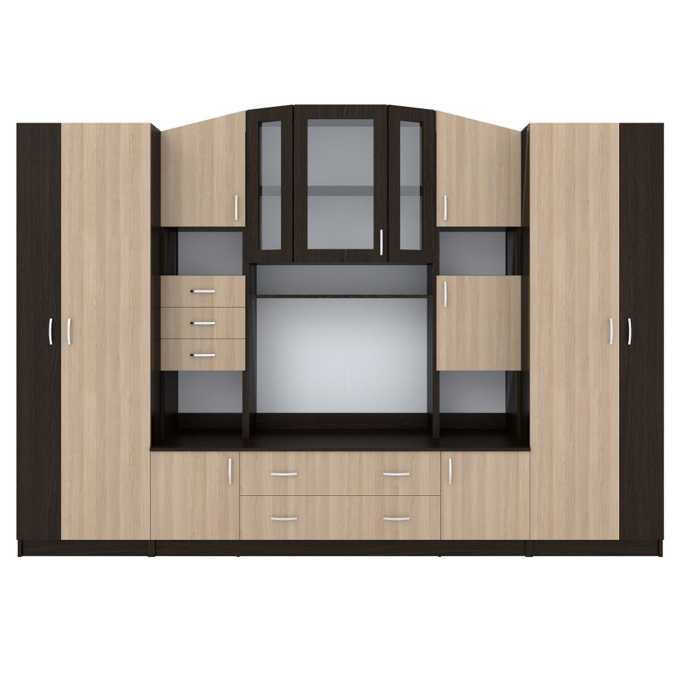 Living Macarena 290x51x196cm, wenge/mesteacan