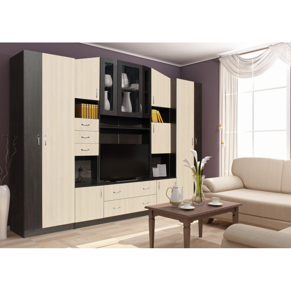 Living Macarena 290x51x196cm, wenge/mesteacan