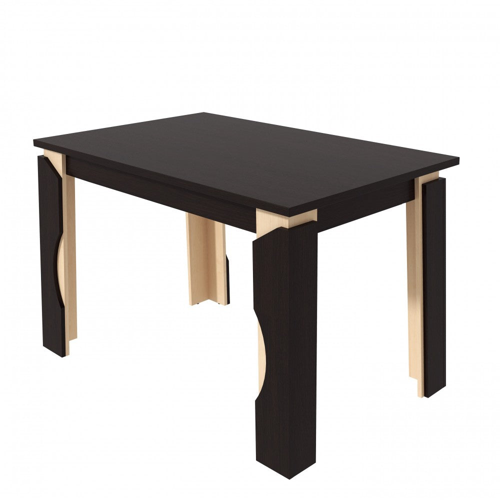 Set masa MARIO cu 6 scaune tapitate RH6012C Negru