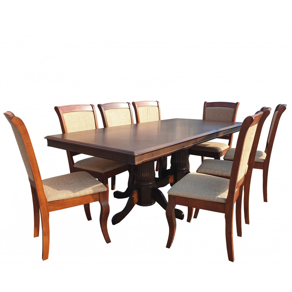 Set masa RH 7132 cu 8 scaune RH5519 Dirty oak 160x100x77 cm