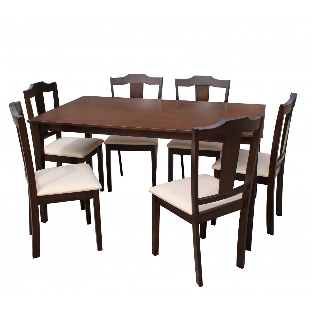 Set masa RH7008T cu 6 scaune RH159C Dirty Oak 150x90x76 cm