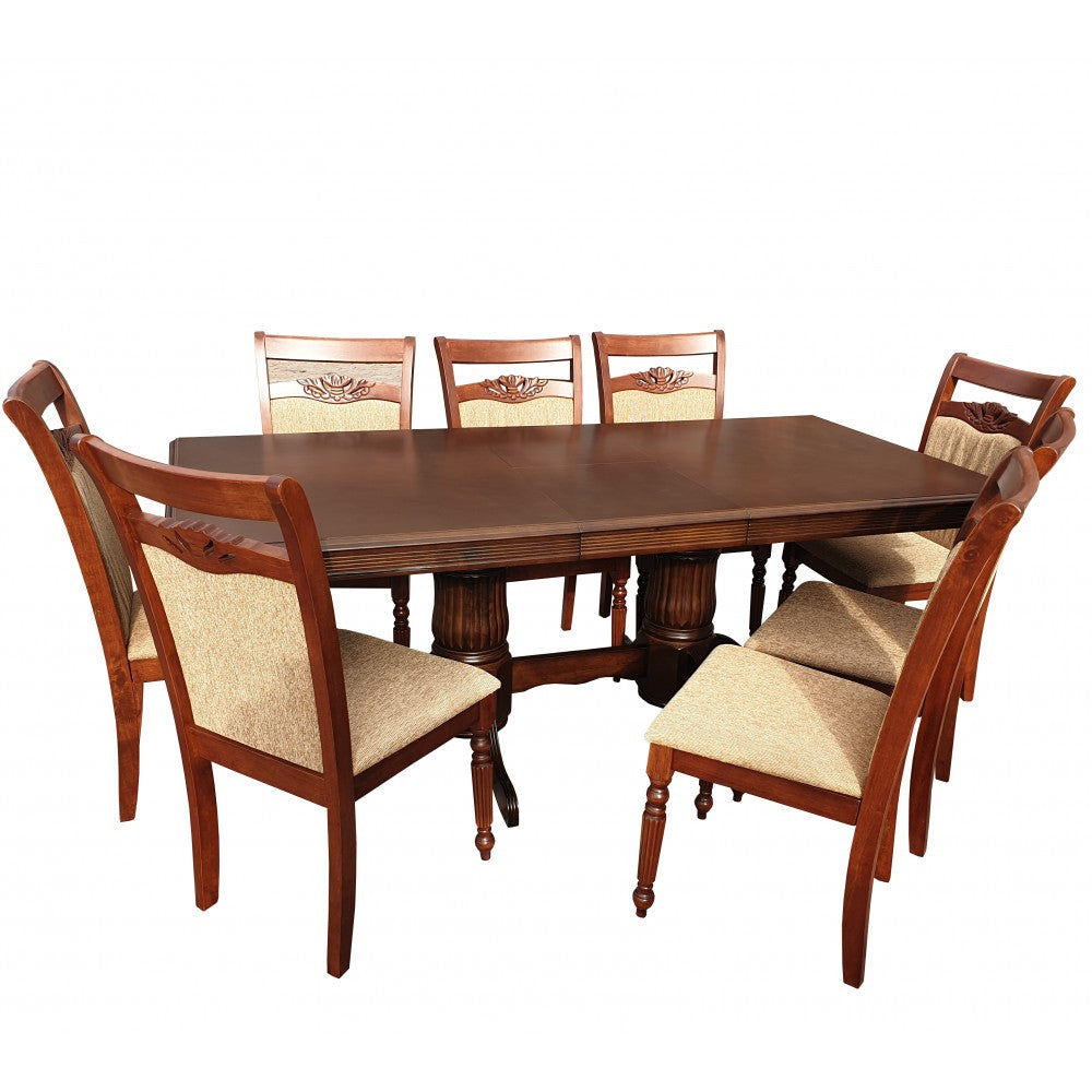 Set masa RH7132 cu 8 scaune RH8064 Dirty Oak 160x100x77 cm