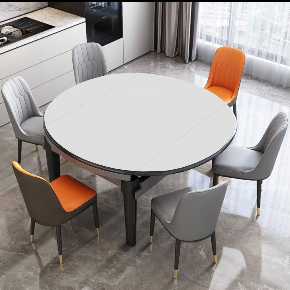 Set masa rotunda transformer-1, 135 cu 6 scaune